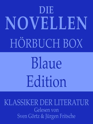 cover image of Die Novellen Hörbuch Box – Blaue Edition